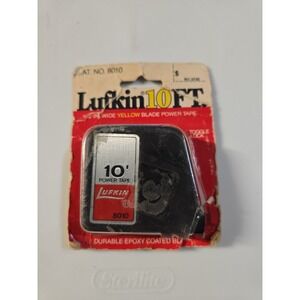 Lufkin 10' With ½" Yellow Power Tape Measure 8010 VTG 10' New Package Damage